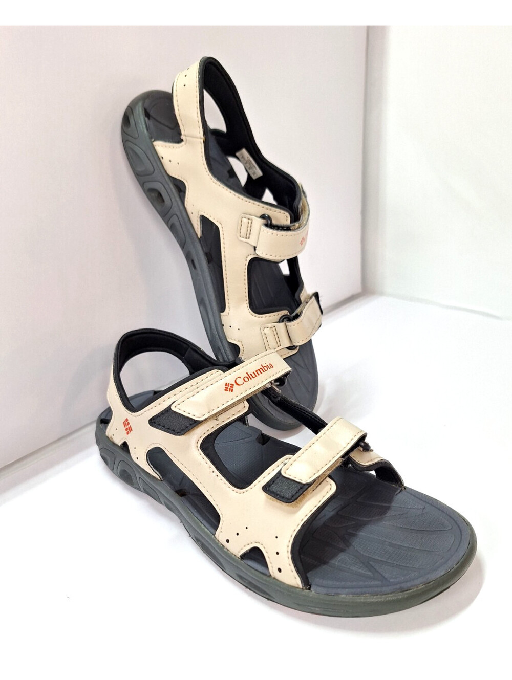Columbia Tech sun Vent Boys Sandals Youth  Us Ancient Fossil Tan/Black !